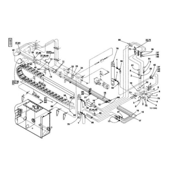 Kalmar 923883.0017 T-fitting 5454 screw fitting parts