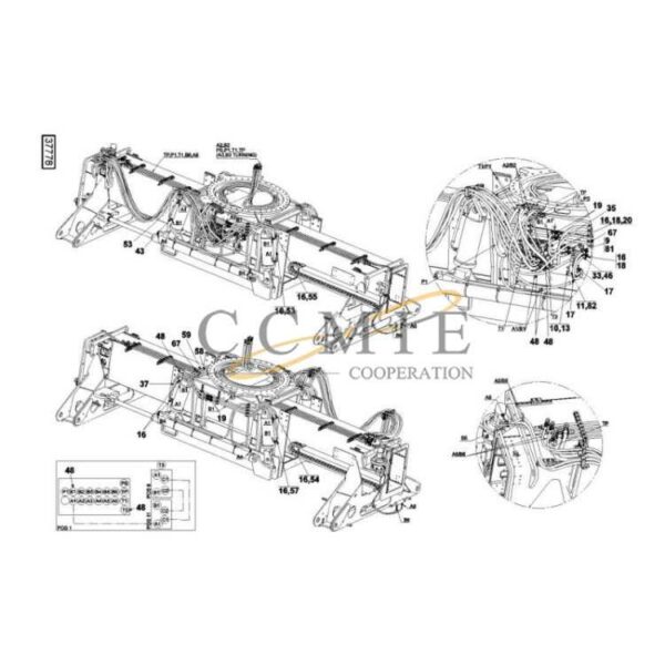 Kalmar 923855.1345 adapter 924015.0157 fitting parts
