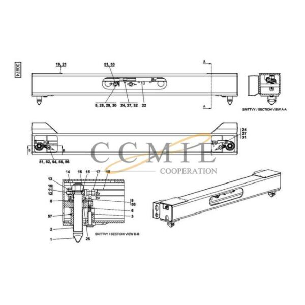 Kalmar twist lock OHC reach stacker parts