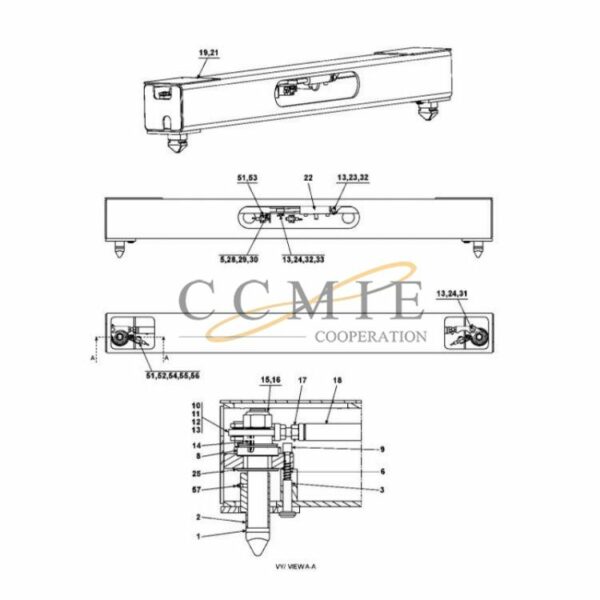 Kalmar 923828.0837 split pin 923855.1022 arm parts