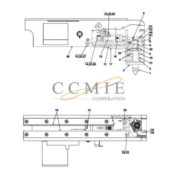 924015.1123 924015.1135 reach stacker lever parts