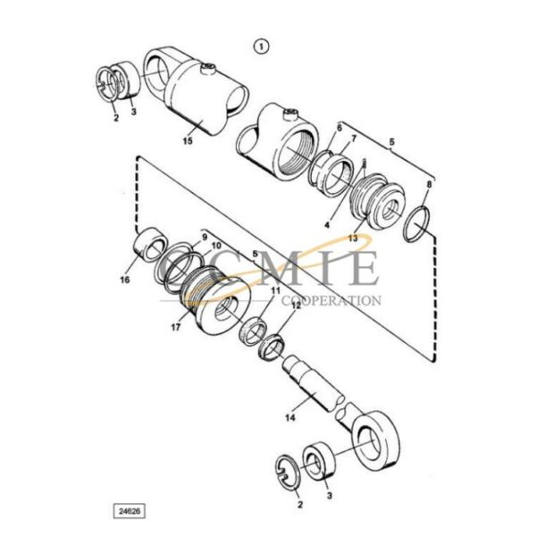 A33088.0100 twist lock cylinder reach stacker parts