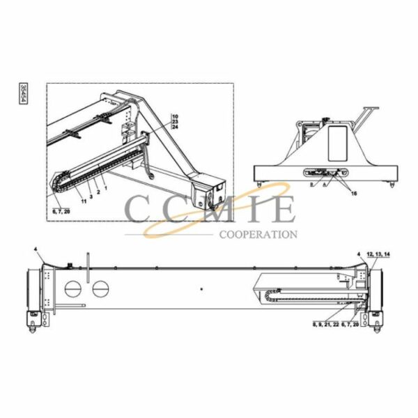 Kalmar 923828.0987 plate 923828.0988 screw parts