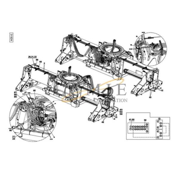 923855.1788 923976.2184 bracket reach stacker parts