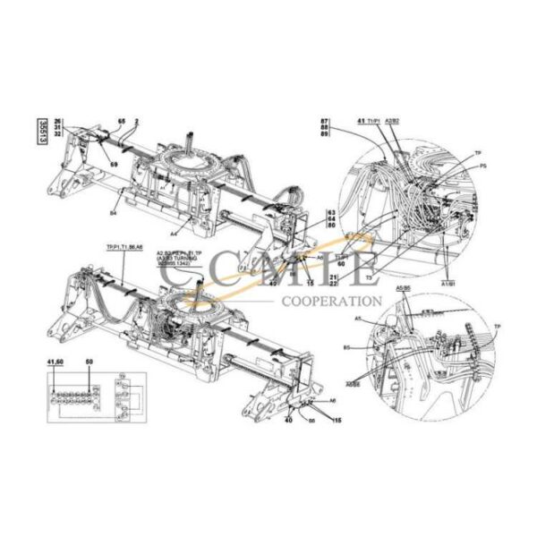 Kalmar 923855.1069 screw hydraulic attachment parts