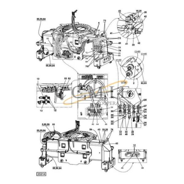 Kalmar 923855.1654 923855.1655 grommet parts