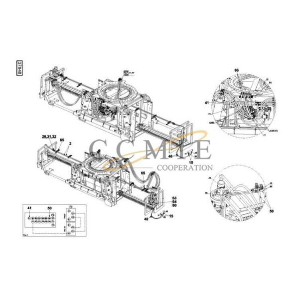 Kalmar 923828.0987 reach stacker plate parts