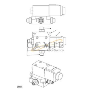 Kalmar 924015.0009 reach stacker valve spare parts