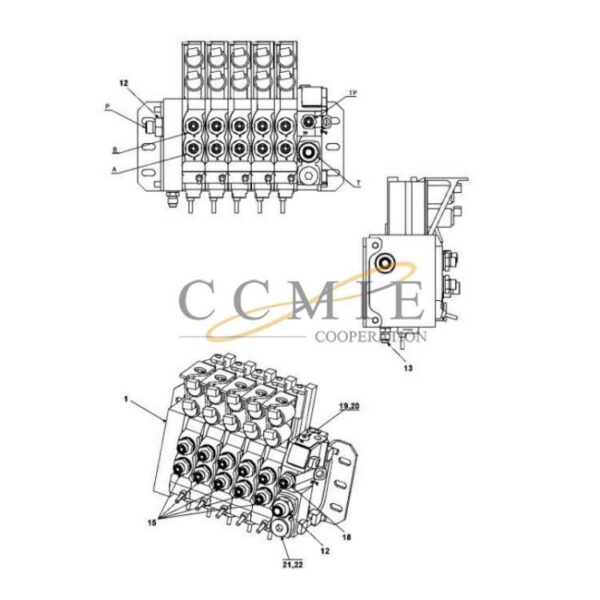 Kalmar 924015.0006 reach stacker plug parts