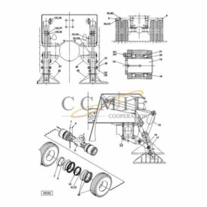 A17757.0500 guide pin 922473.0043 drive axle parts