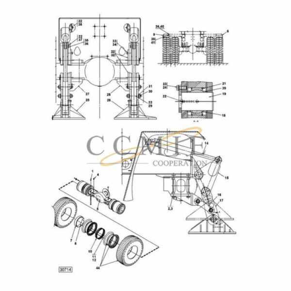 Kalmar A41191.0100 mud guard V reach stacker parts