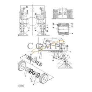 Kalmar A04355.0200 clamping ring reach stacker parts