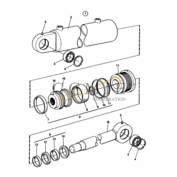 Kalmar 922130.0013 guide 2566 guide bearing parts