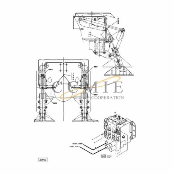 Kalmar A42606.0100 reach stacker cable unit parts